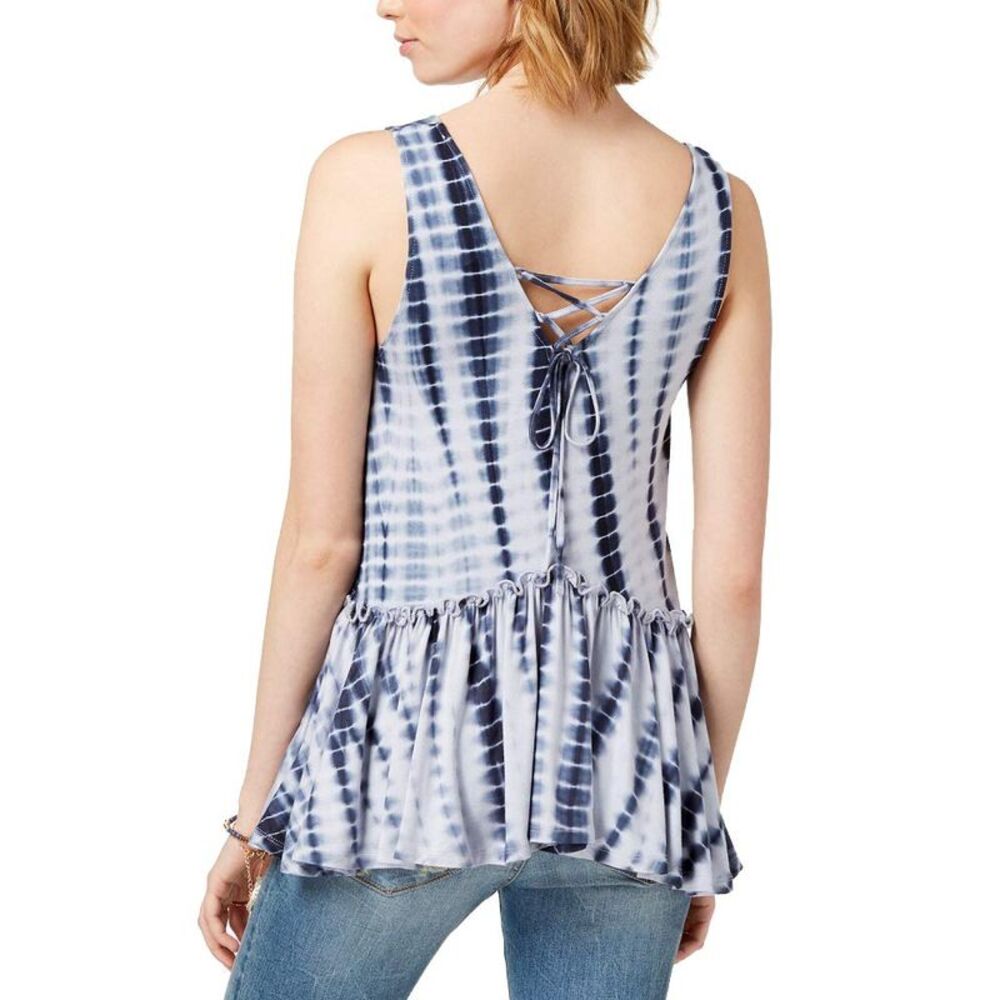 American Rag Juniors Printed Ruffle Tank Top - Picture 4 of 4